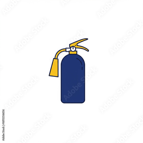 Fire Extinguisher Illustration, Safety Equipment for Emergency Prevention
