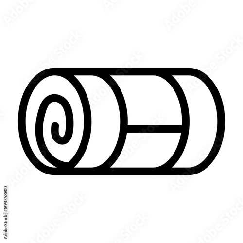 Sleeping Bag Line Icon of Outdoor Recreation Gear Icon Set