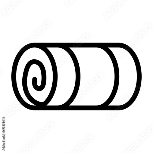 Sleeping Bag Line Icon of Camping & Hiking Gear Icon Set