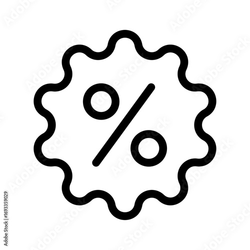 Best Deal Badge Line Icon of Product Features Icon Set