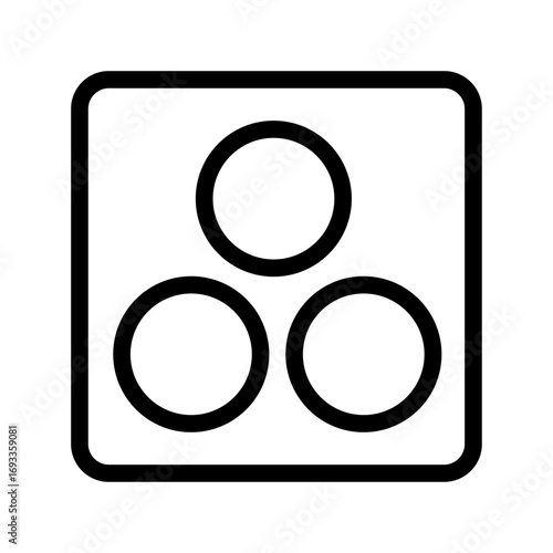 Color Circle Grid Line Icon of Color Palettes Icon Set