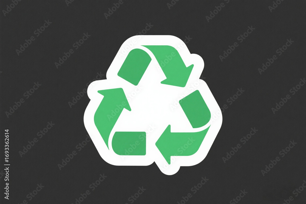 Obraz premium green recycle symbol