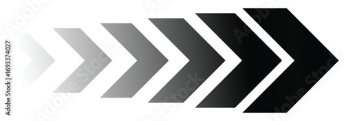 Dynamic moving arrow symbol. speed arrow icon. road lines arrow sign. directional arrow sign. eps 10