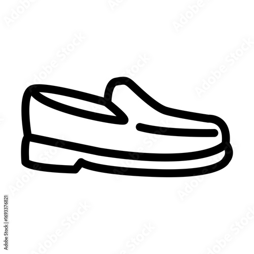 Loafer Line Icon of Footwear Icon Set