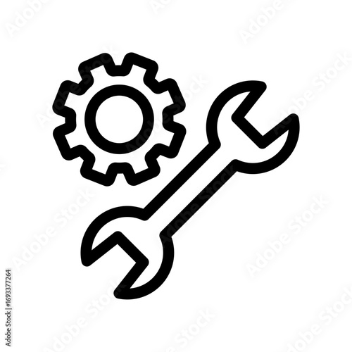 Tools Line Icon of Car Parts & Maintenance Icon Set