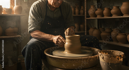 potter at work