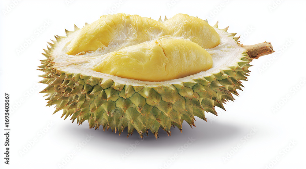 Obraz premium durian isolated on white background