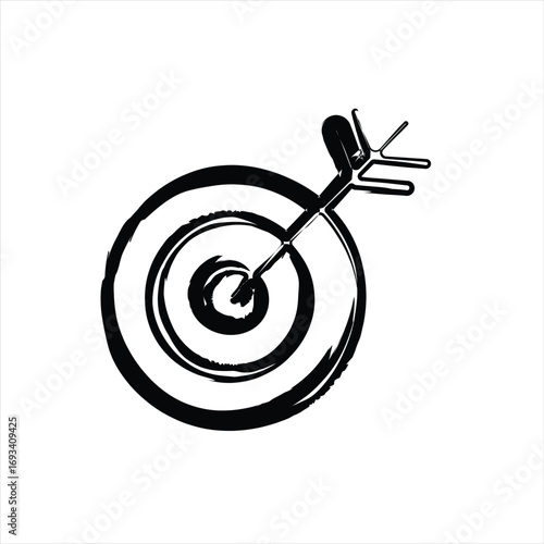 Brush Grunge Element Icon Hand Drawn Stroke For Creative Design And Illustration