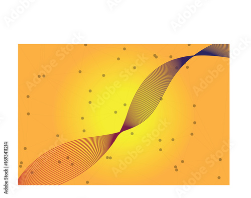 Vector illustration of live curve wave and dotted lines, designed in colorful tones, perfect for abstract backgrounds, digital artwork, and creative design projects.