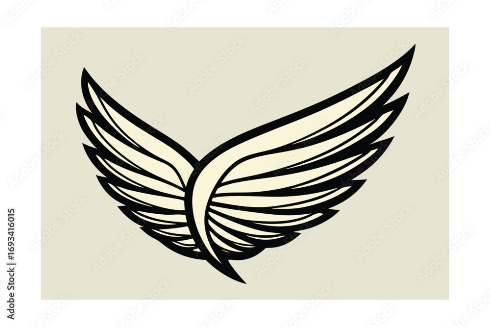 custom made wallpaper toronto digitalwings vector bird design symbol icon fly