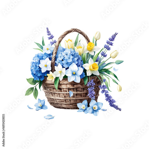 basket of flowers
