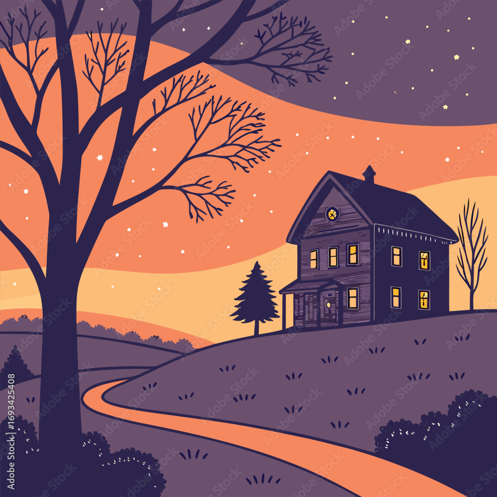 Fototapeta premium sundown of 25th day of Kislev