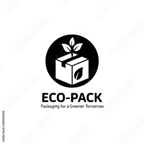 Eco-Pack Logo: Sustainable Packaging for Future