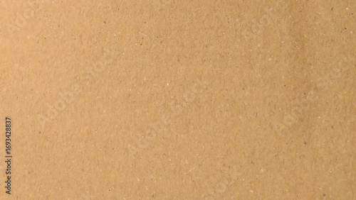 Background of brown kraft paper or cardboard texture. old paper sheet, parchment or papyrus surface, vector realistic illustration
