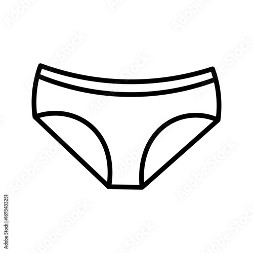 Underwear icon on white background
