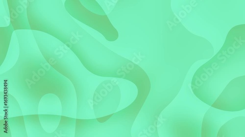 Abstract green background with fluid shapes, creating a serene and modern atmosphere