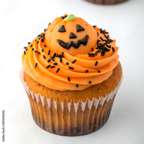 Halloween pumpkin cupcakes