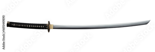 katana sword isolated on white background