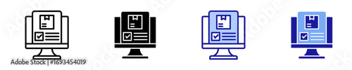 Fulfillment  Icon Set Multiple Style Collection
