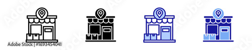 Retailer  Icon Set Multiple Style Collection
