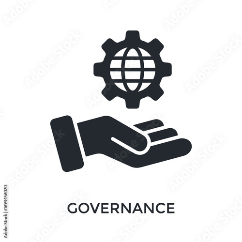 Governance Icon Glyph Style. Vector Illustration For Graphic Design