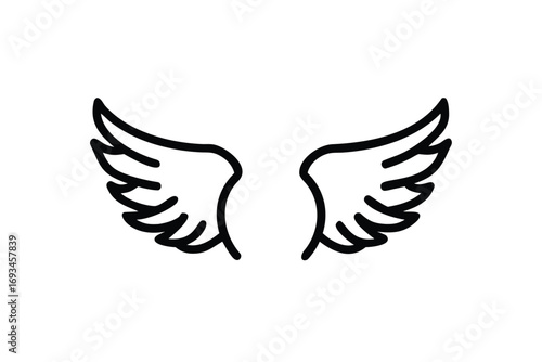 dove with wings vector design icon flying symbol icon design