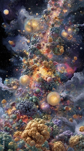 Wallpaper Mural Abstract Colorful Explosion In Space Torontodigital.ca