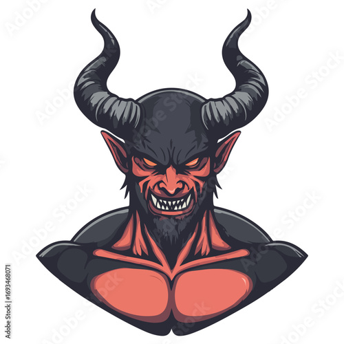 devil, costume, halloween, festival, vector, transparent background, demon, icon, evil, monster, horror, isolated, satan