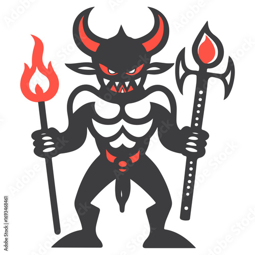 devil, costume, halloween, festival, vector, transparent background, demon, icon, evil, monster, horror, isolated, satan