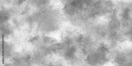 Dark clouds background. gray watercolor painting background. smoky clouds texture. black and white mist background.