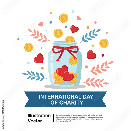Heartfelt donations and financial contributions symbolizing generosity on the global day of giving