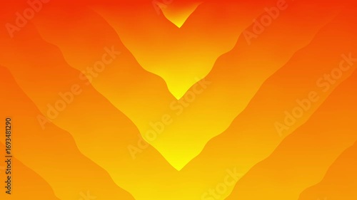Red and Yellow abstract gradient background animated. Loop motion. 4K footage