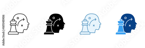 Strategic Thinking  Icon Set Multiple Style Collection