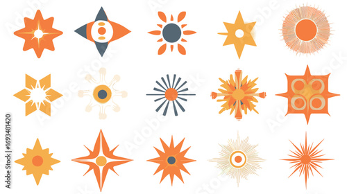 Vector Brutalist Shape Stickers – Geometric Abstract Elements for Modern Minimalist Graphic Design and Creative Visual Projects