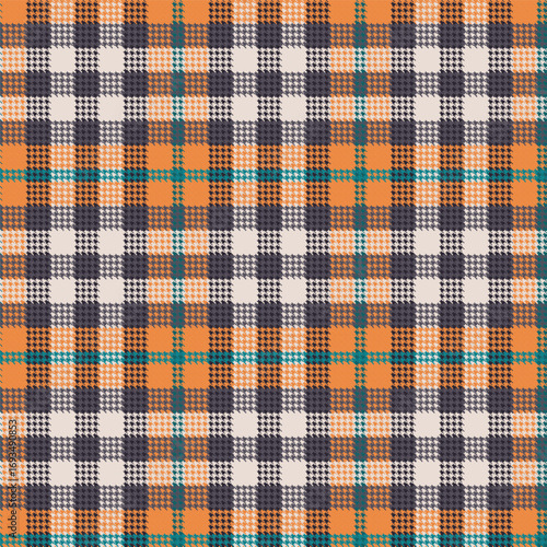 Seamless Retro Gingham Plaid Pattern 02 September 2025