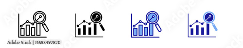 Predictive Analytics  Icon Set Multiple Style Collection
