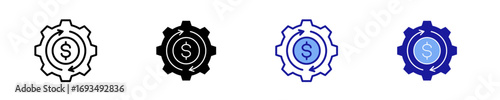 Sales Automation  Icon Set Multiple Style Collection
