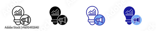 Campaign Insights  Icon Set Multiple Style Collection
