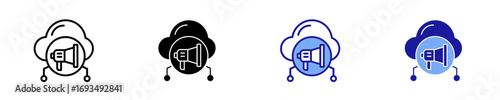 Marketing Cloud  Icon Set Multiple Style Collection
