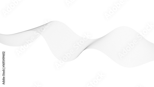 Abstract vector background with black wavy lines. Abstract wave element for design. Digital frequency track equalizer.