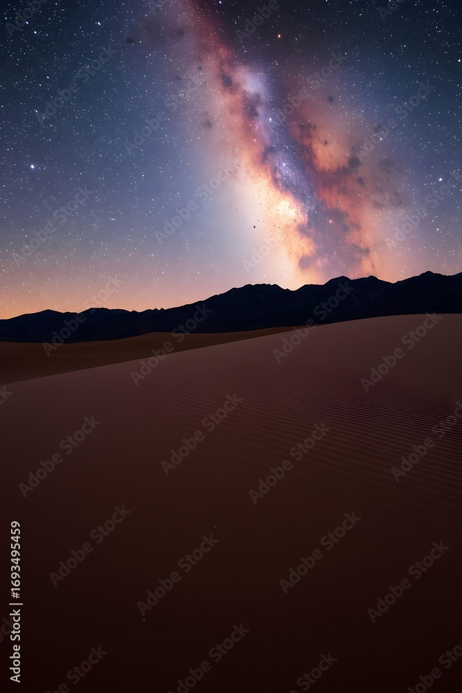 Fototapeta premium Sky Mirrors Underneath a Starry Night