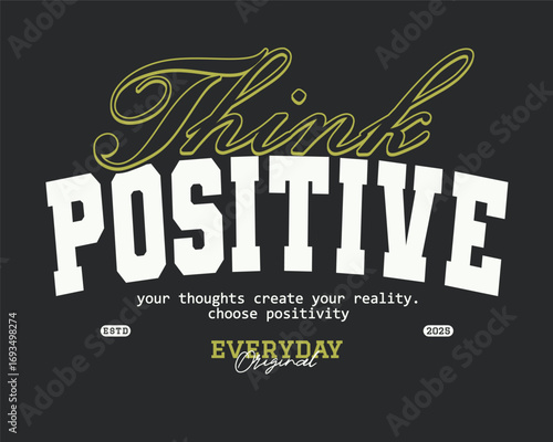 Motivational Retro college varsity typography slogan print for graphic tee t shirt or sweatshirt - Vector