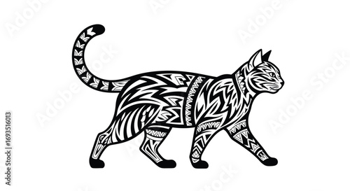 Tribal Cat Design