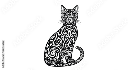 Tribal Cat Design