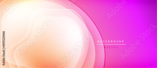 Abstract background features flowing layers, gradients. Pink, orange hues create modern design. Soft shapes suggest movement, depth.