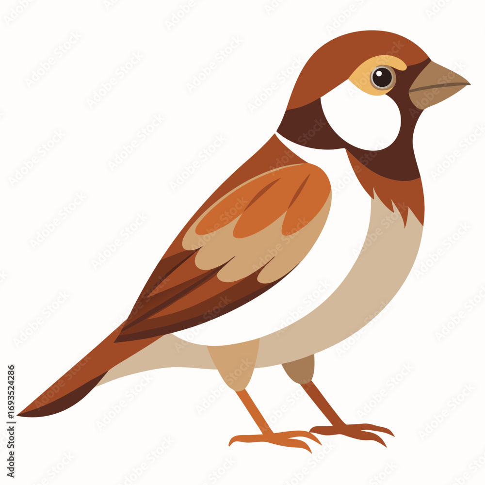 Fototapeta premium bird isolated on white background