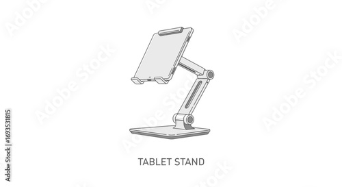 Adjustable Tablet Stand Ergonomic Design for Comfortable Viewing and Work