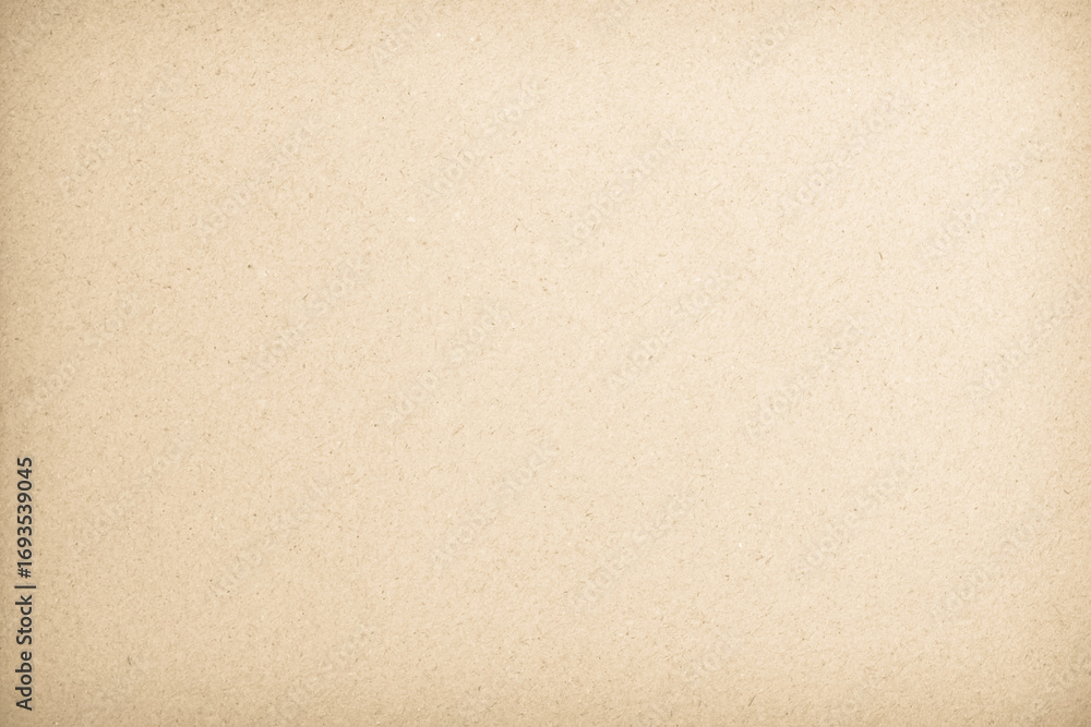 Fototapeta premium Cardboard tone vintage texture background, cream paper old grunge retro rustic for wall interiors, surface brown concrete mock parchment empty.