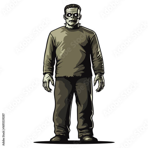 frankenstein, costume, halloween, festival, vector, transparent background, horror, evil, scary, pollution, danger, suit, icon