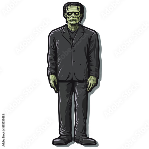 frankenstein, costume, halloween, festival, vector, transparent background, horror, evil, scary, pollution, danger, suit, icon